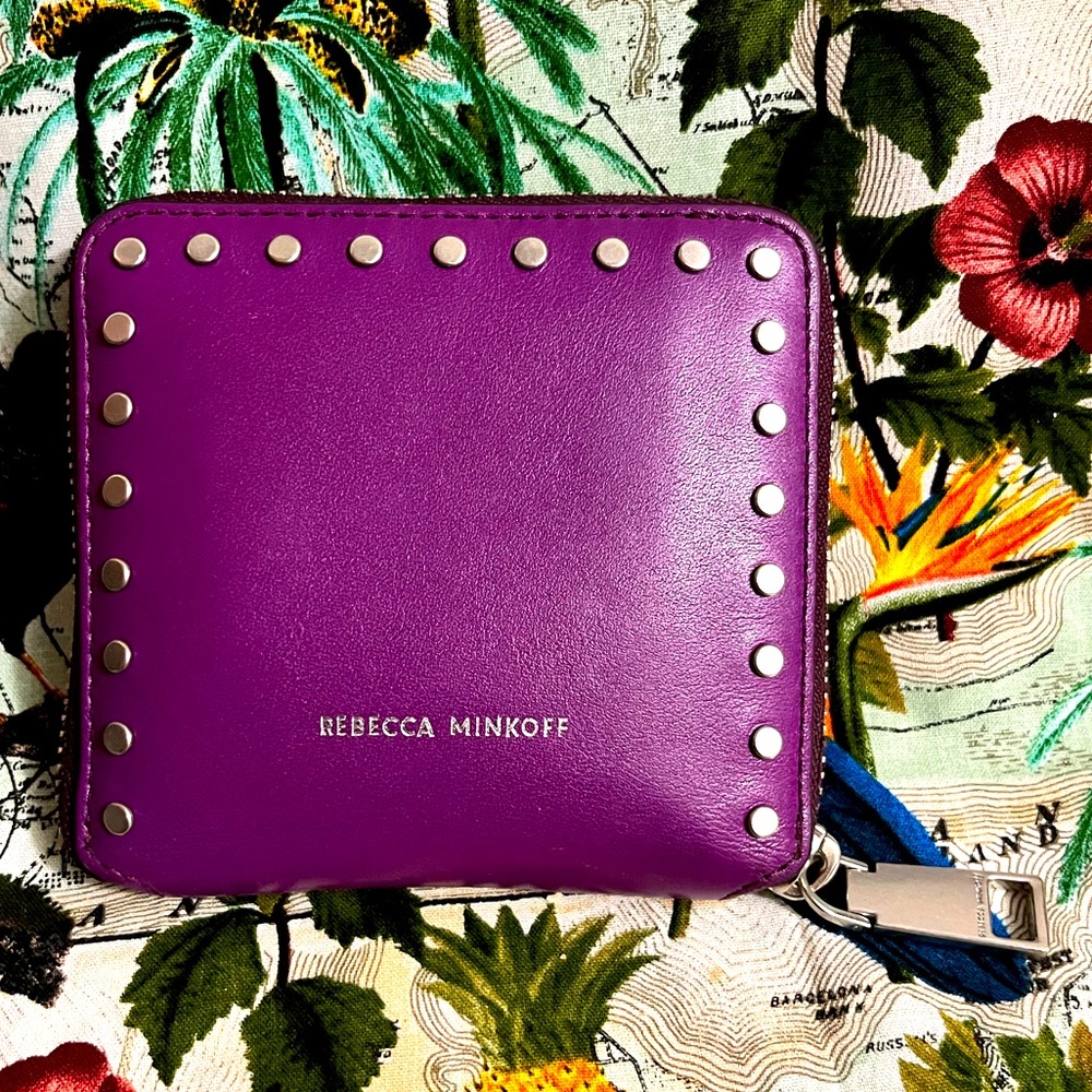 Purple Studded Rebecca Minkoff Wallet